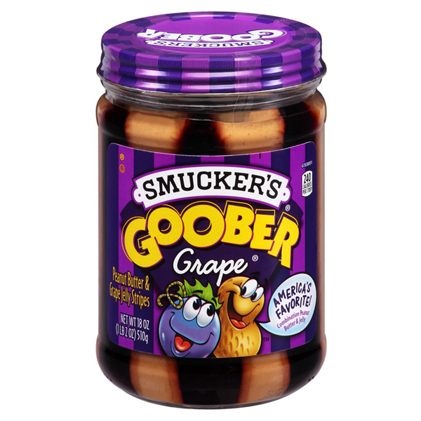 smuckers goober peanut butter and grape jelly stripes 510g