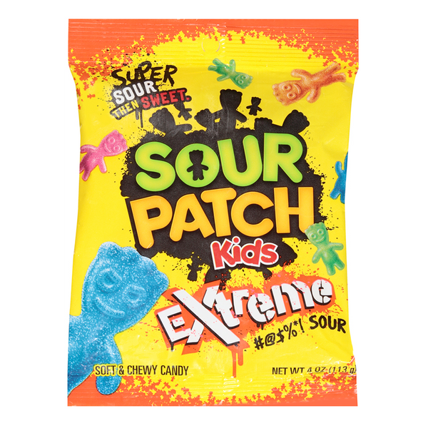 sour patch kids extreme peg bag 113g