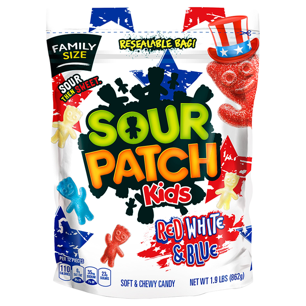 sour patch kids red white and blue family size 862g