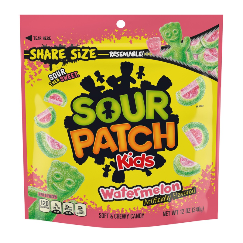 sour patch kids watermelon share size 340g