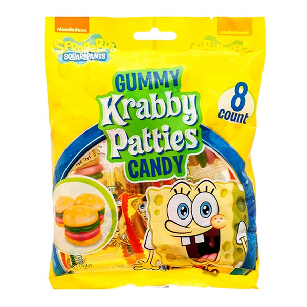 Spongebob Squarepants Gummy Krabby Patties Peg Bag (72g)