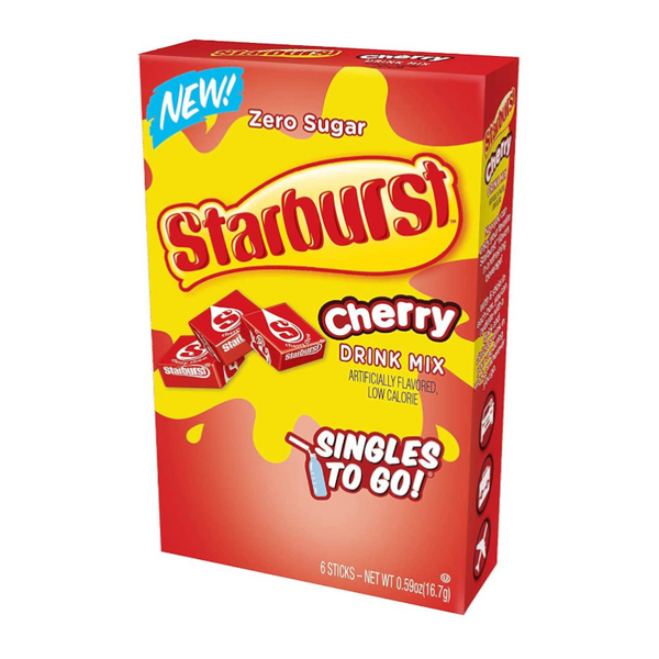 Starburst Zero Sugar Cherry Singles to Go (16.7g)