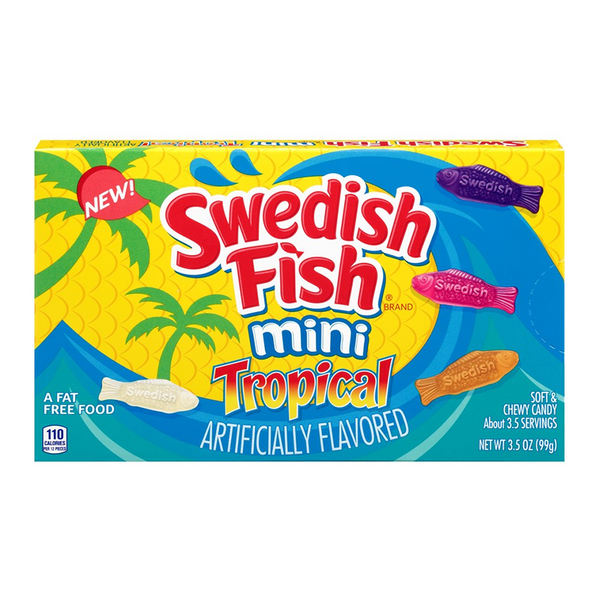 swedish fish mini tropical theatre box 99g