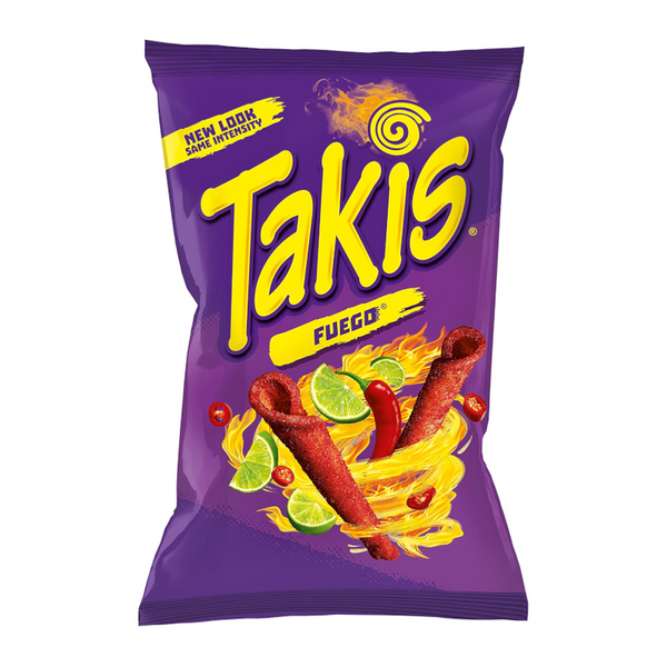 takis fuego hot chilli pepper and lime tortilla chips 68g