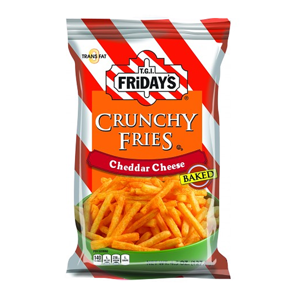 tgi Fridays crunchy fries cheddar cheese 127.8g