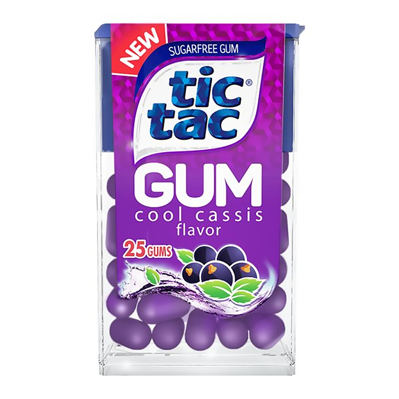 Tic Tac Gum Cool Cassis (Blackcurrent) (12.1g)