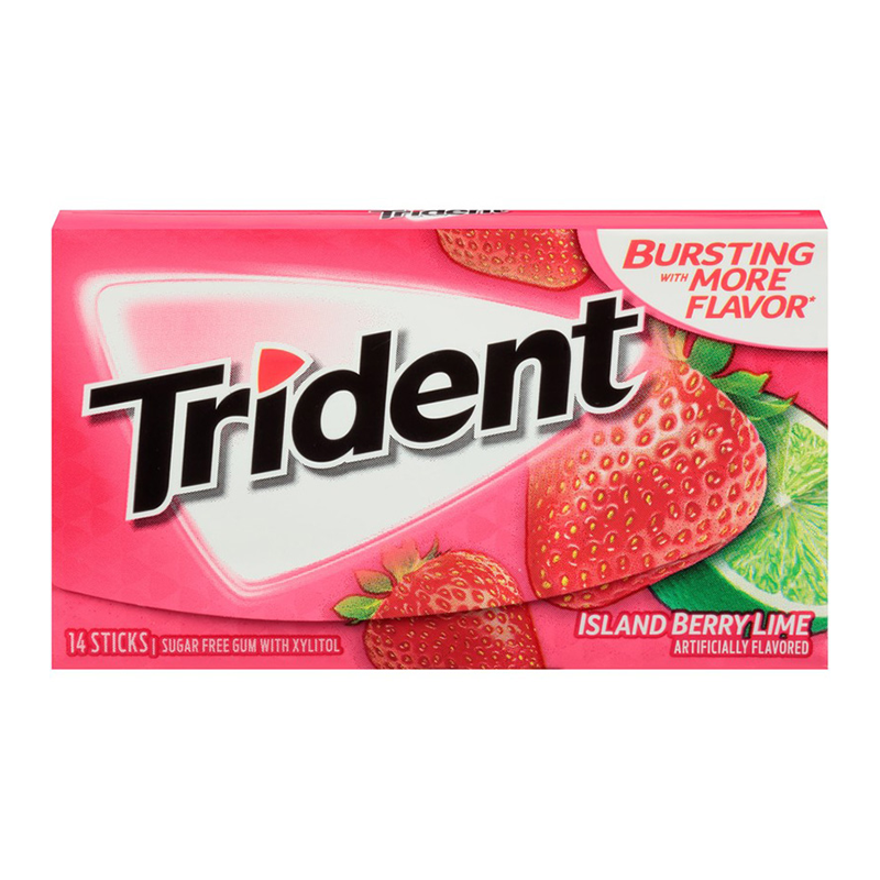 Trident Gum Island Berry Lime- 14pc