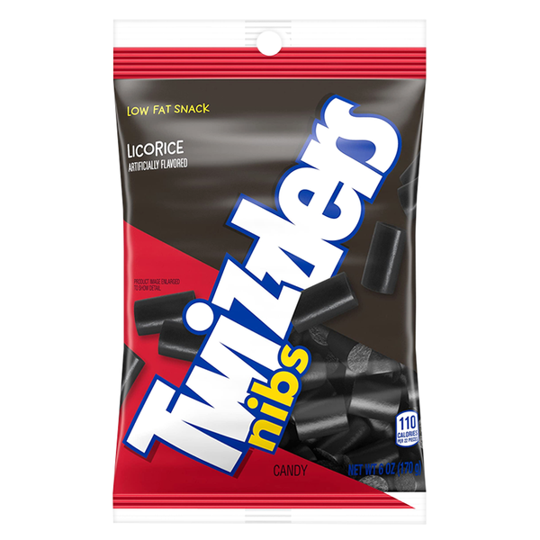 twizzlers nibs licorice 170g