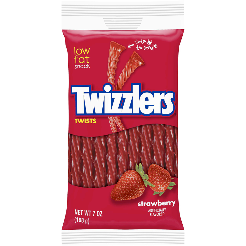 twizzlers strawberry twists peg bag 198g