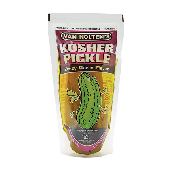 Van Holten's - Jumbo Kosher Pickle In-a-Pouch Zesty Garlic