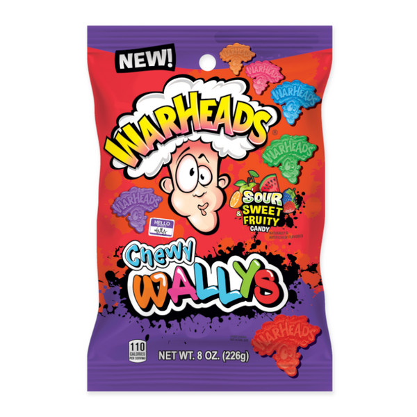 Warheads Chewy Wallys Sour Sweet & Fruity (226g)