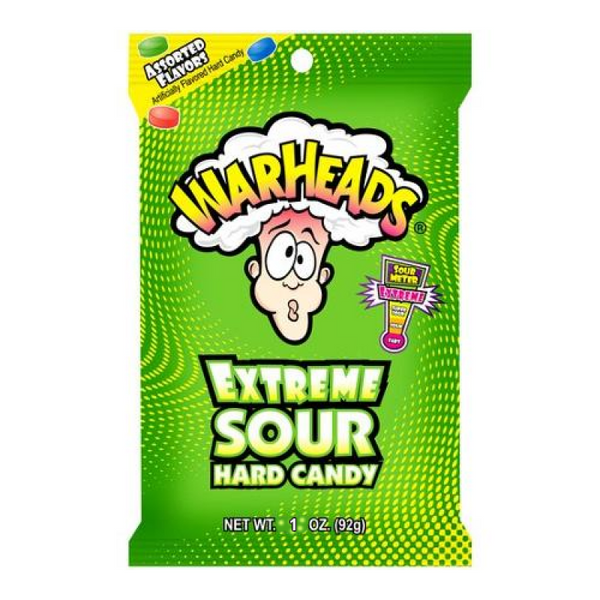 warheads extreme sour hard candy 28g