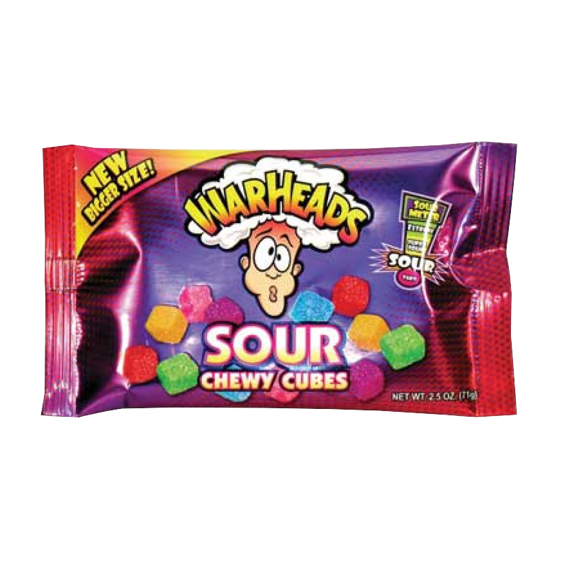 warheads sour chewy cubes 70g