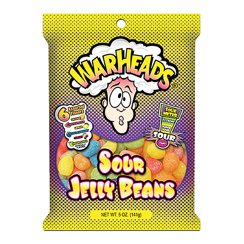 Warheads Sour Jelly Beans (141g)