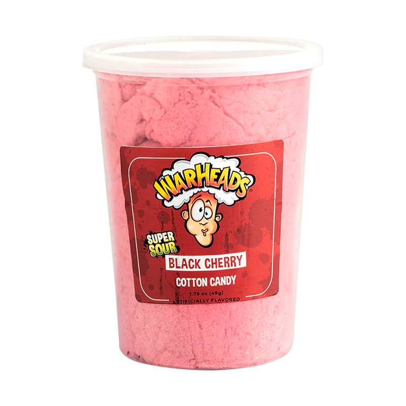 warheads black cherry cotton candy 49g