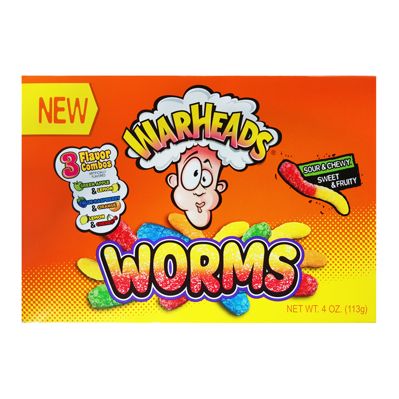 warheads worms theatre box 113g