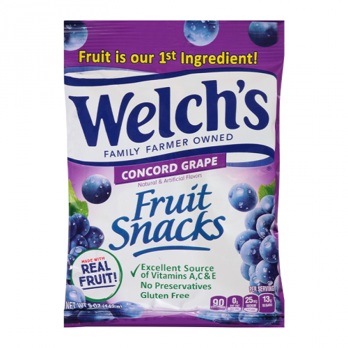 welchs concord grape fruit snacks 142g