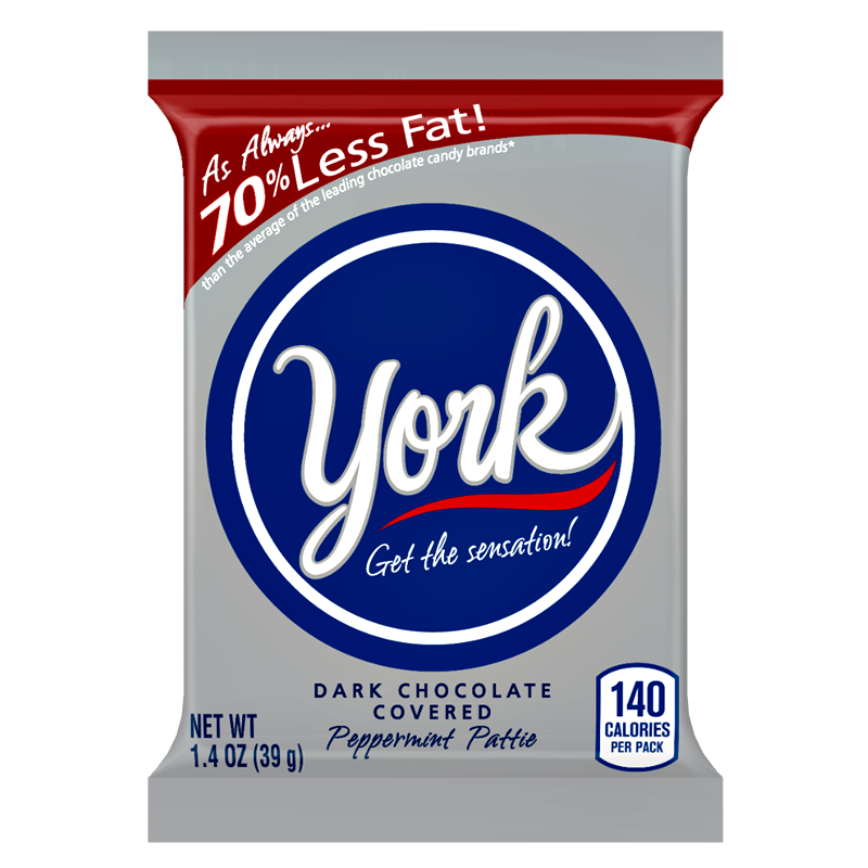 York dark chocolate covered peppermint Pattie 39g